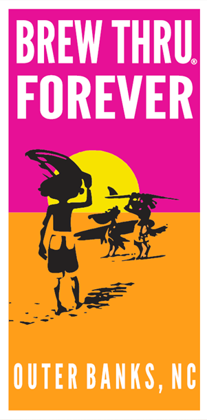 Brew Thru Forever Beach Towel image 0