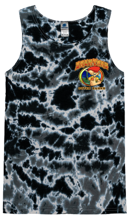 2026 Annual Black Multi Tie Dye Tank Top image 1