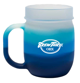 SiliPint® 25oz Blizzard Barrel Glass image 0