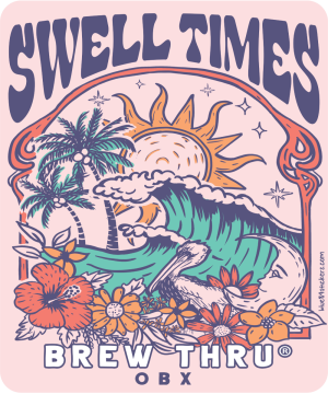 Swell Times Sticker